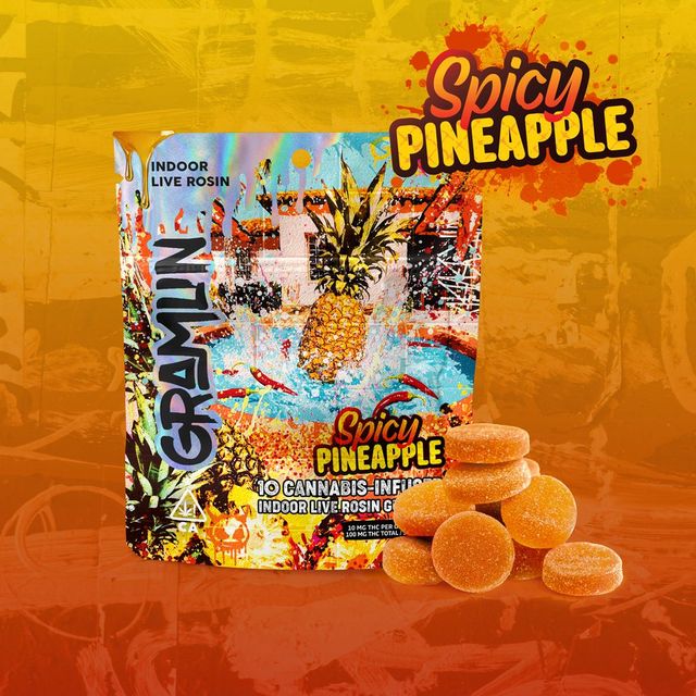 Live Rosin Gummies - Spicy Pineapple (S) Gramlin