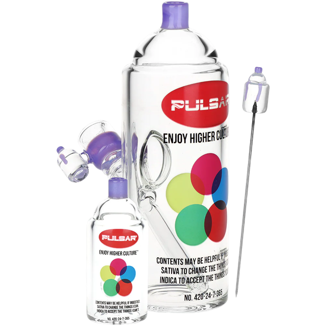 Graffiti Series Spray Paint Glass Pipe Duo | Class Pulsar