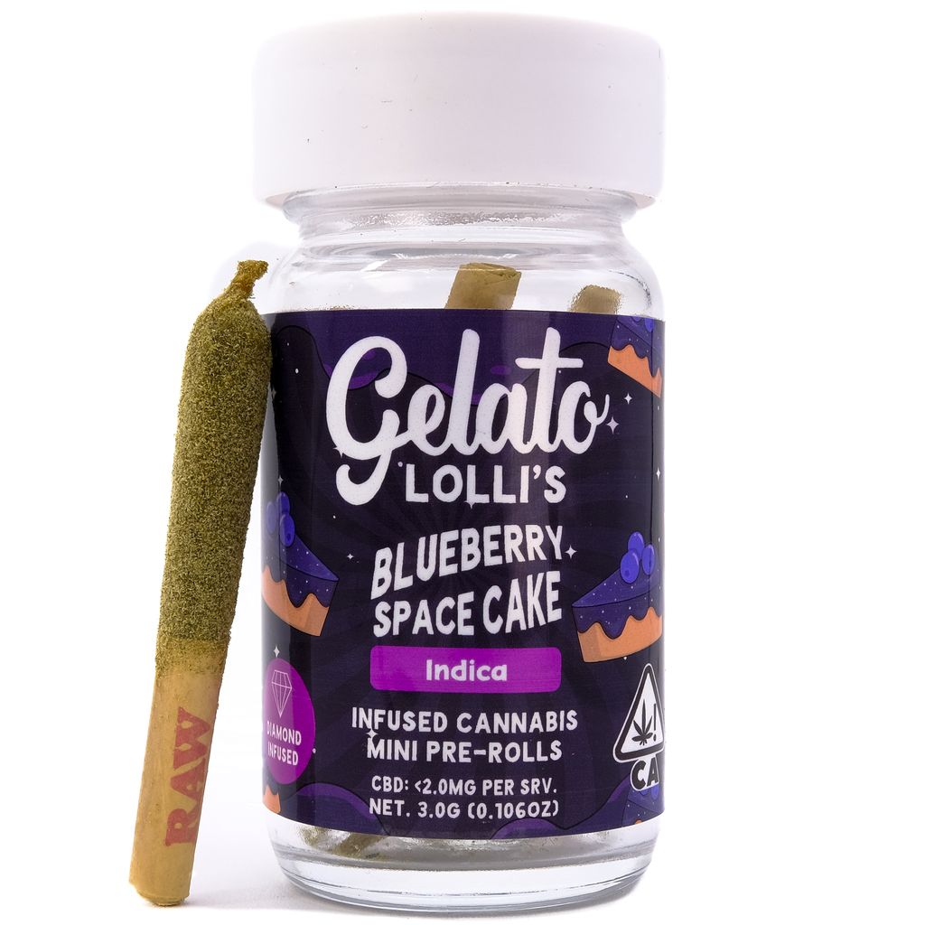 Gelato — Blueberry Space Cake Lollis