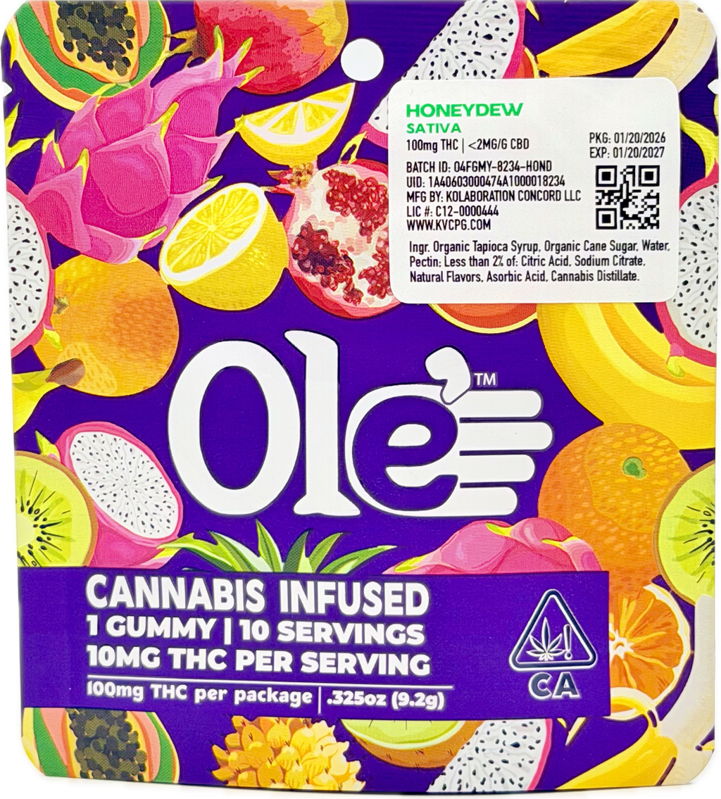 Ole' 4 Fingers — Honeydew Gummy
