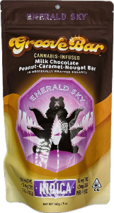 Emerald Sky: Indica Milk Peanut Caramel Bites - 10mg, 10 pack