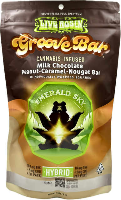 Emerald Sky — Hybrid Milk Live Rosin Peanut Caramel Nougat Bites - 10mg, 10 pack