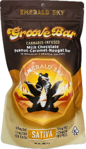 Emerald Sky: Sativa Milk Peanut Caramel Bites - 10mg, 10 pack