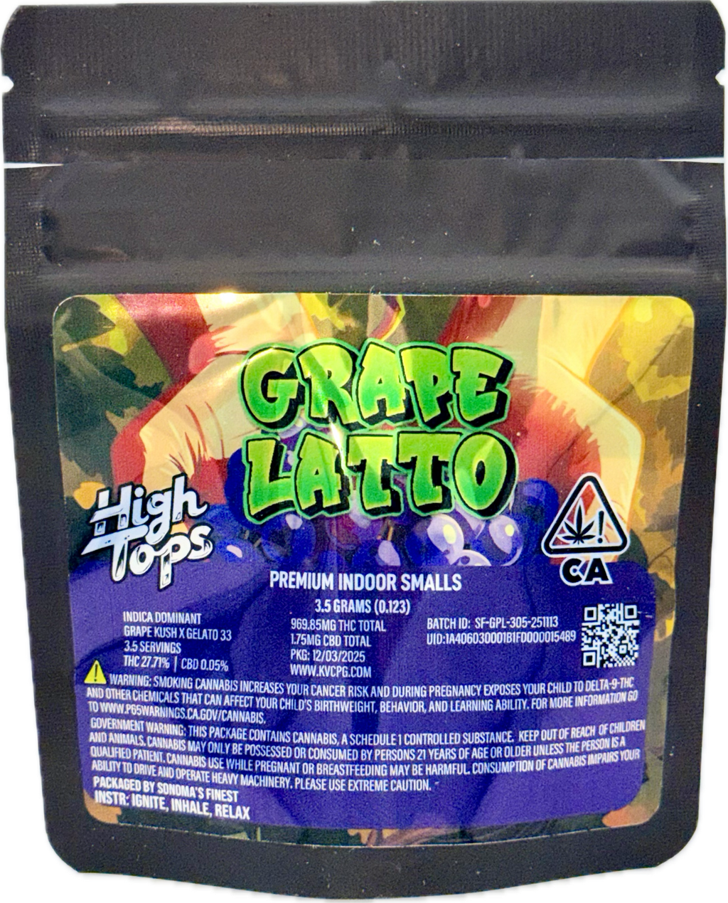 High Tops: Grapelatto - Bag