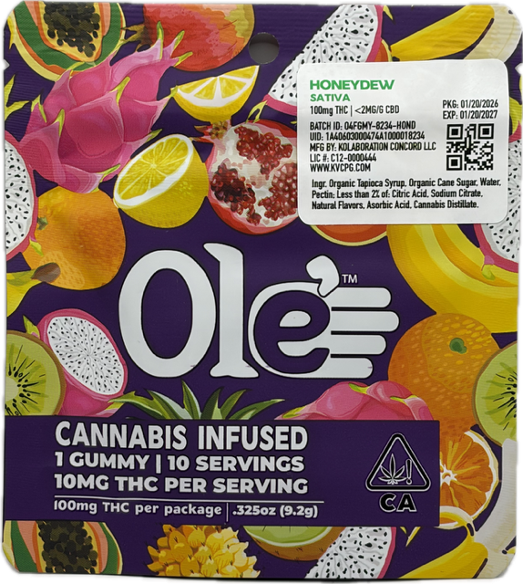 Ole' 4 Fingers β Honeydew Gummy