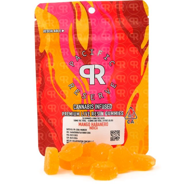 Mango Habanero 10 Pack Gummies Pacific Reserve