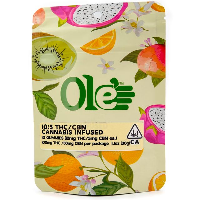 Sleep Grape 2:1 THC:CBN 10 Pack Gummies Ole' 4 Fingers