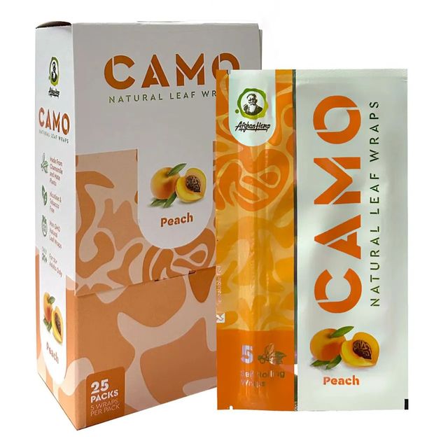 Wraps Natural Self Rolling Leaf (Peach Flavor) Camo