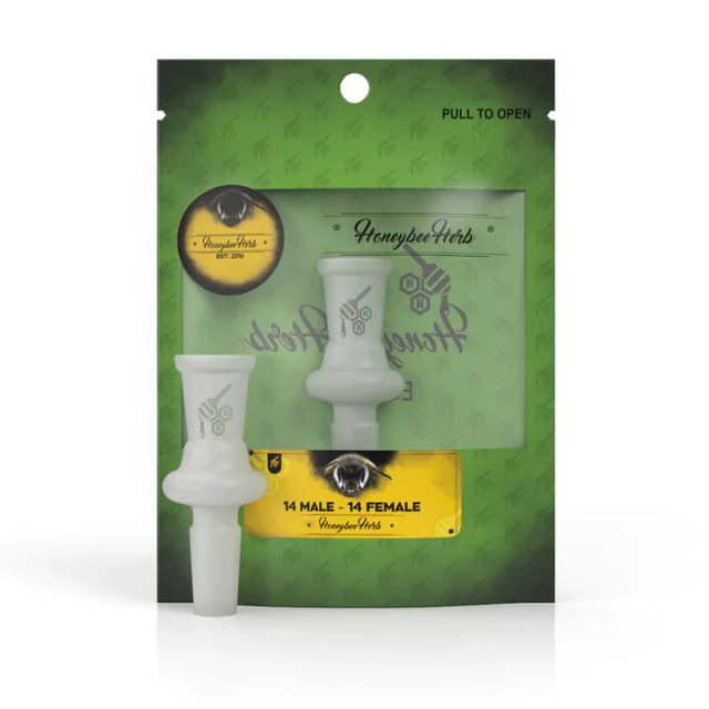Glass Adapter 14M - 14F Honeybee Herb