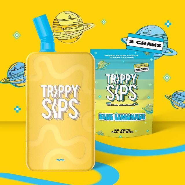 Blue Lemonade Liquid Diamonds Trippy Sips