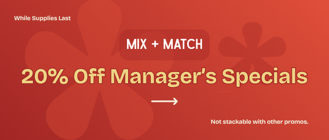 Cannabis Promo, Cannabis Sales, Cannabis Discounts, Cannabis on Sale, Manager's Special 20% Off!