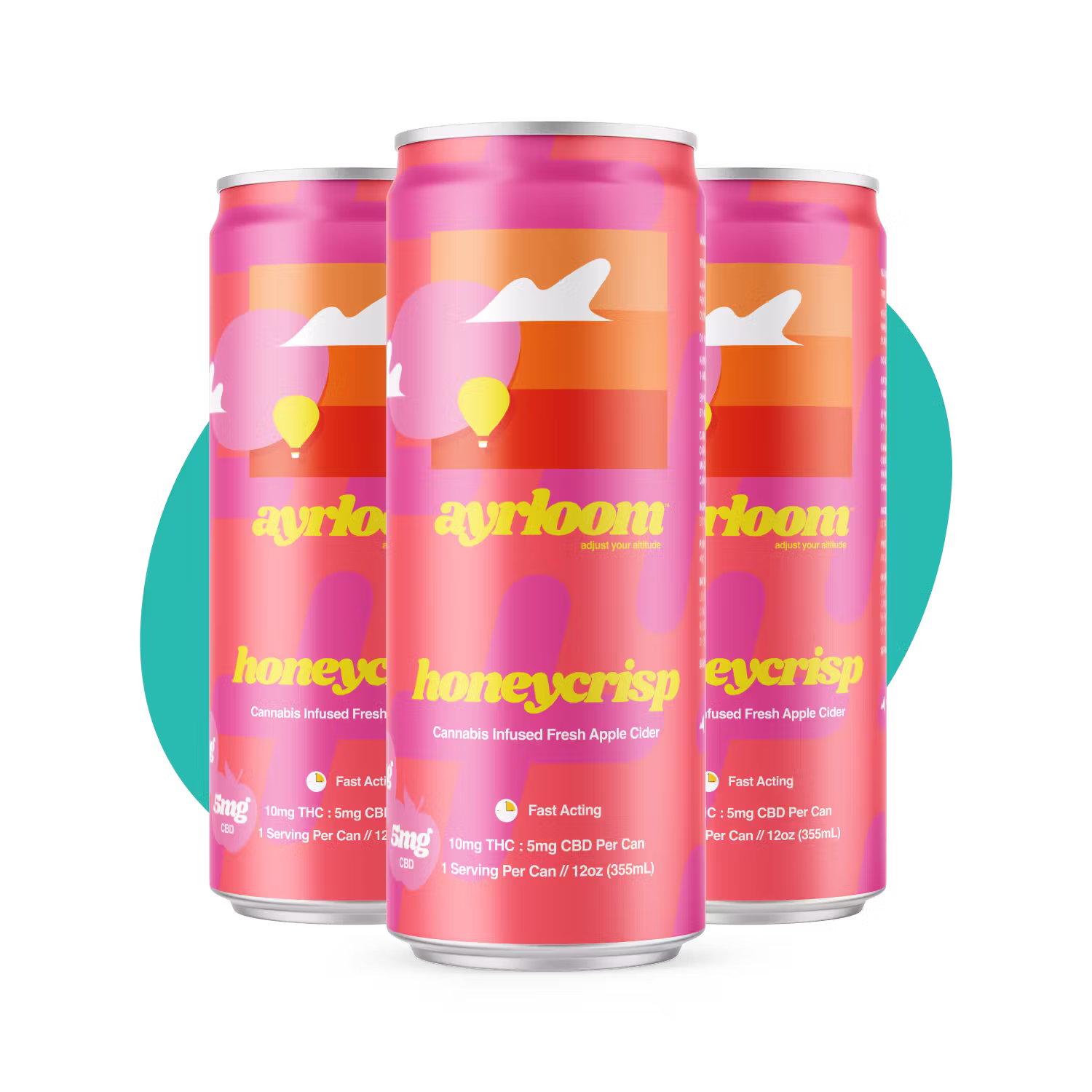 AYRLOOM Honeycrisp Apple Cider THC:CBD Canned Beverage 10MG 2:1
