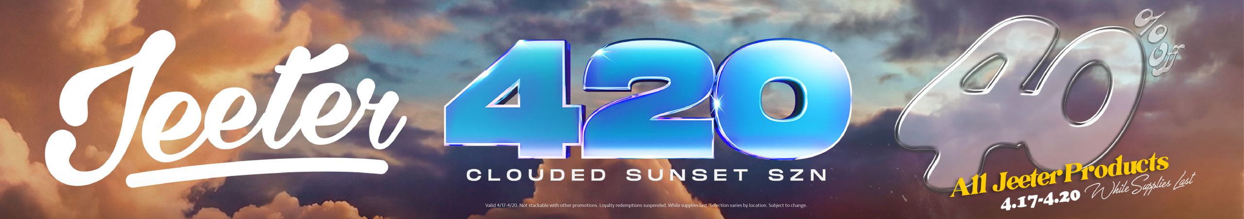 Cannabis Promo, Cannabis Sales, Cannabis Discounts, Cannabis on Sale, 40% off Jeeter