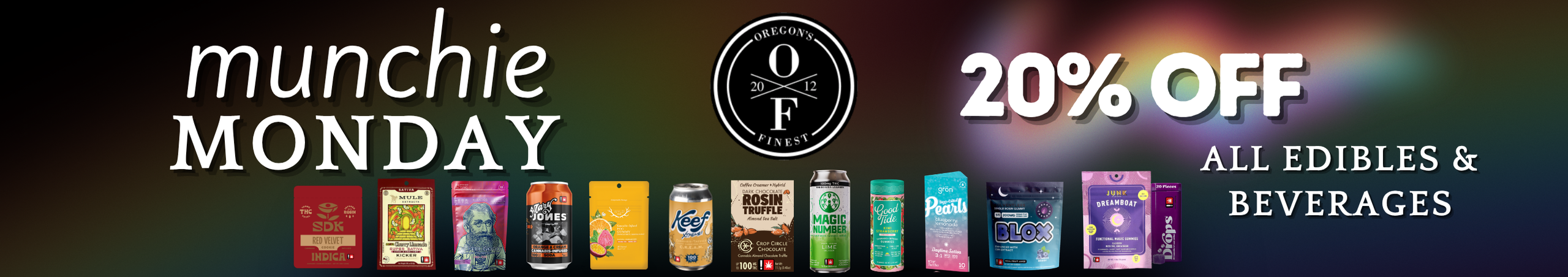 Cannabis Promo, Cannabis Sales, Cannabis Discounts, Cannabis on Sale, Munchie Monday