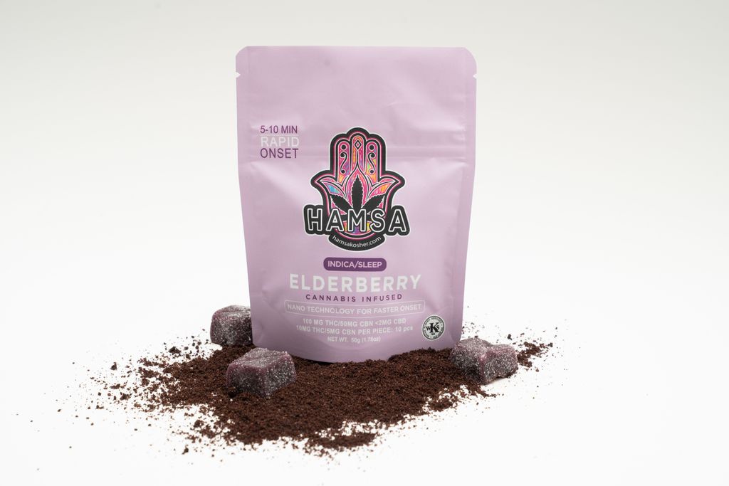 Hamsa Elderberry 2:1 THC:CBN "Sleep" Fast Acting Gummies 10mg | 10 pack