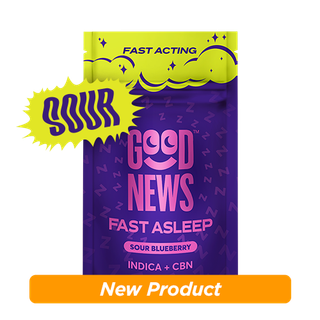Fast Asleep Sour Blueberry 2:1 THC:CBN Good News