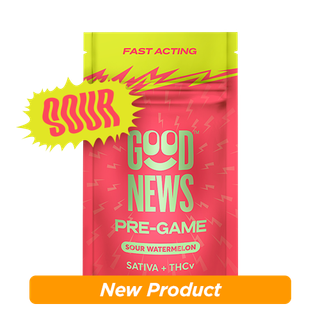 Pre-Game Sour Watermelon 1:2 THC:THCv Good News