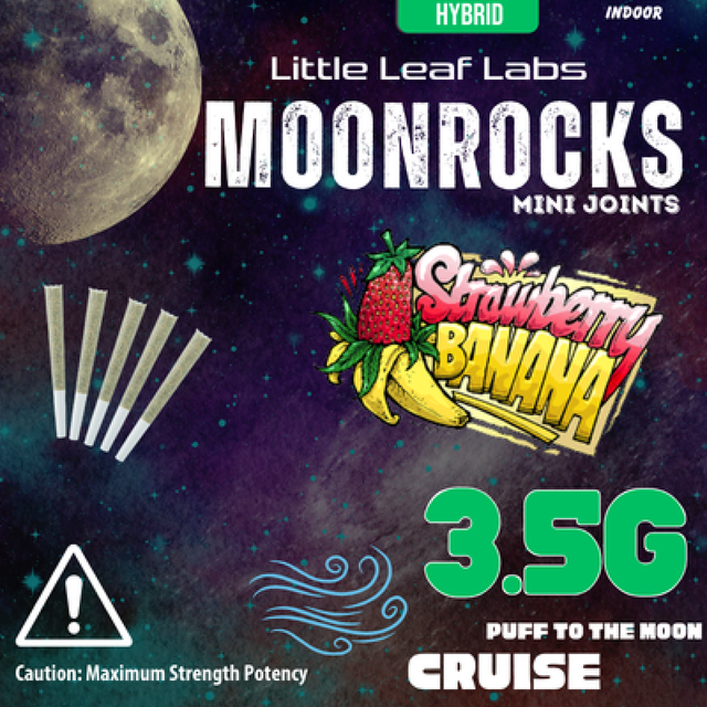 Moonwalkers Strawberries & Bananas Moonrock Infused Little Leaf Labs