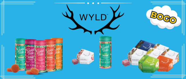 Cannabis Promo, Cannabis Sales, Cannabis Discounts, Cannabis on Sale, Wyld & Good Tide BOGO