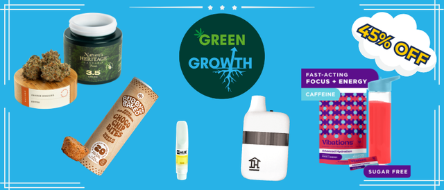 Cannabis Promo, Cannabis Sales, Cannabis Discounts, Cannabis on Sale, 45% Off Green Growth Group