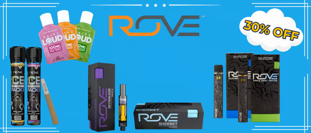 Cannabis Promo, Cannabis Sales, Cannabis Discounts, Cannabis on Sale, 30% Off Rove