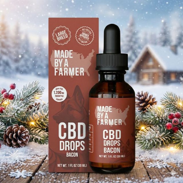 Pet CBD Drops Bacon Flavored Made by A Farmer