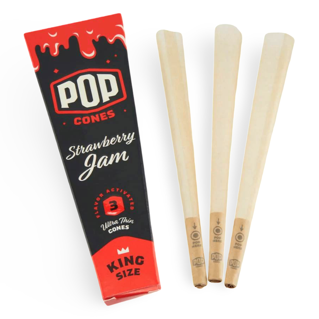 Strawberry Jam Pop Cones