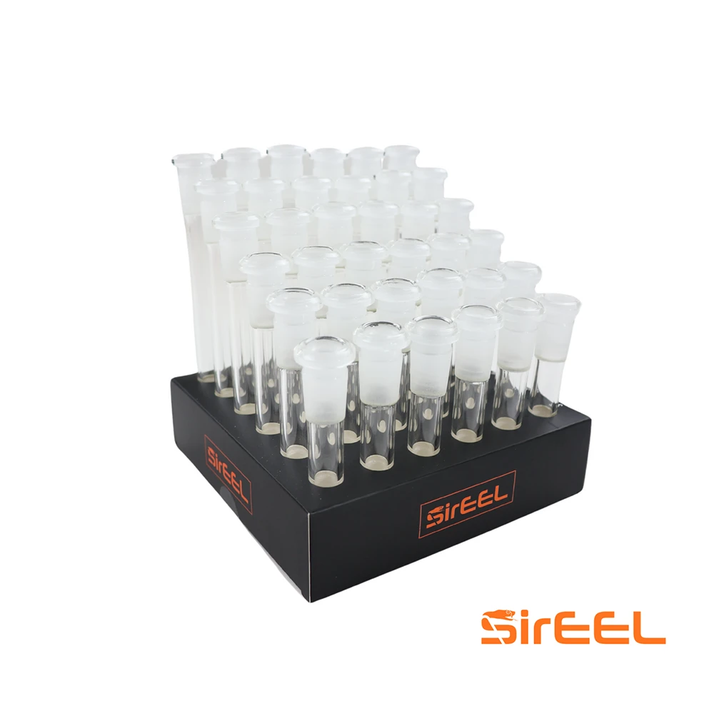 SirEEL 36pc Assorted 19/14 Glass on Glass Downstem Glass Each