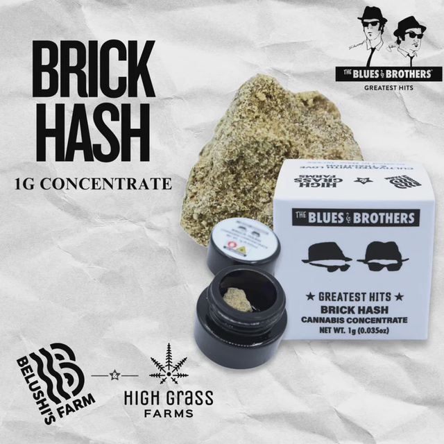 BB BRICK HASH (SATIVA) High Grass Farms
