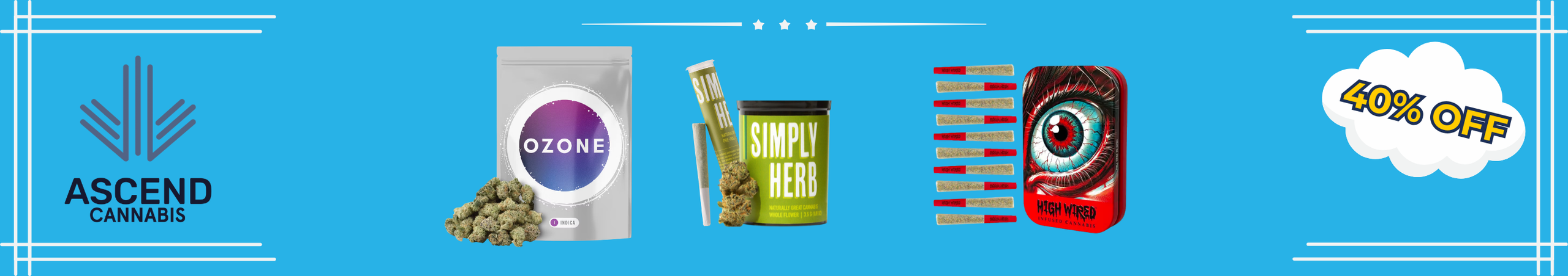 Cannabis Promo, Cannabis Sales, Cannabis Discounts, Cannabis on Sale, 40% Off Ascend