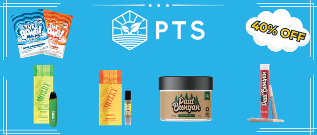 Cannabis Promo, Cannabis Sales, Cannabis Discounts, Cannabis on Sale, 40% Off PTS