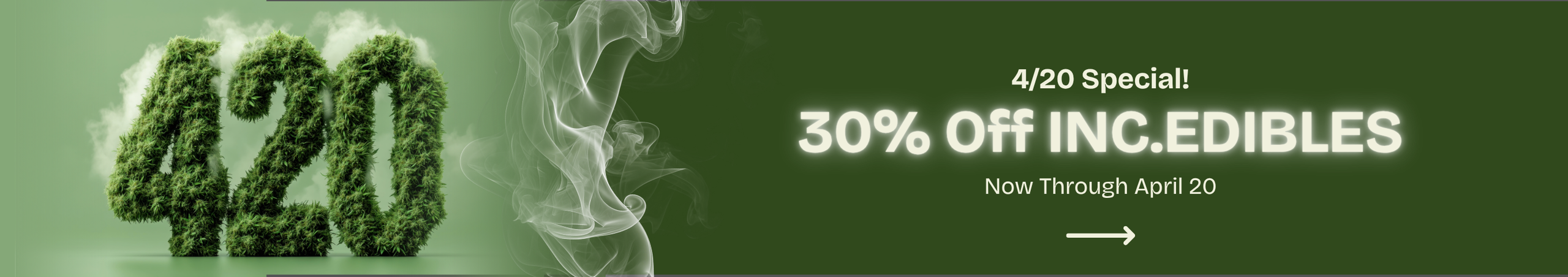 Cannabis Promo, Cannabis Sales, Cannabis Discounts, Cannabis on Sale, 30% Off Inc.edibles