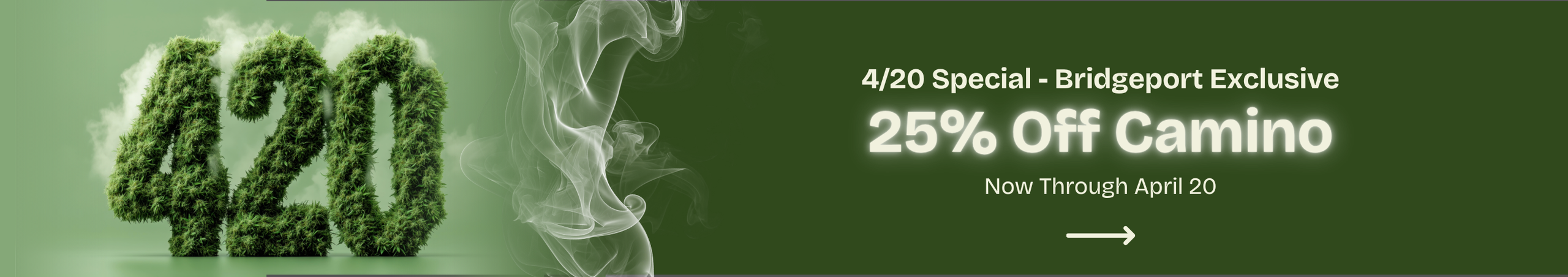 Cannabis Promo, Cannabis Sales, Cannabis Discounts, Cannabis on Sale, 25% Off Camino!