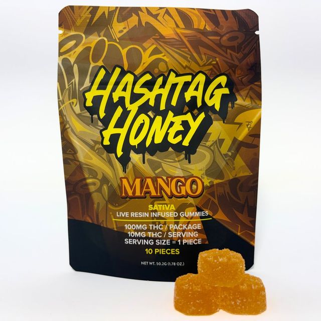 Mango 100mg Gummies Hashtag Honey