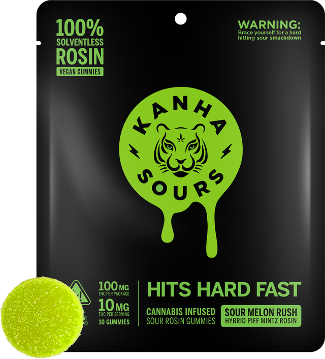 Solventless Rosin NANO Hybrid Sour Melon Rush Kanha