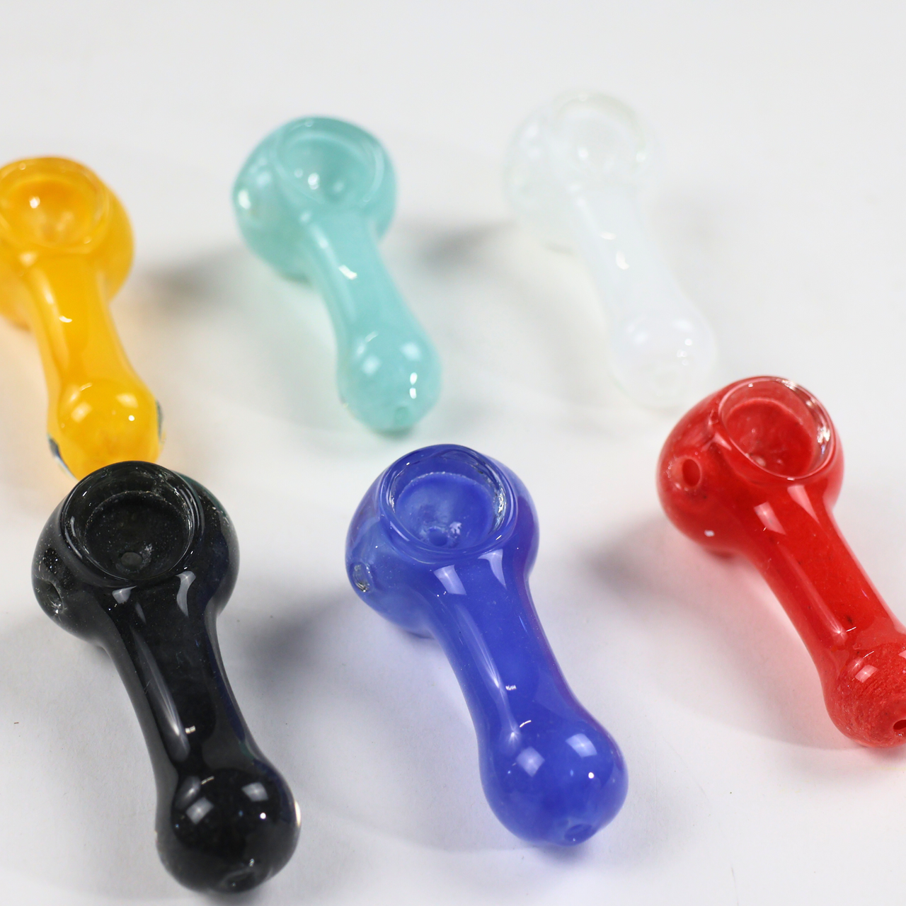 2.5" Assorted Glass Hand LuvBuds