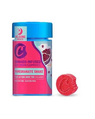 Pomegranate Shake Live Rosin Cookies