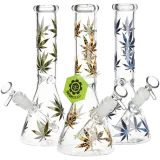 Turn On Your Hemp Lights Glow Glass Beaker Waterpipe
