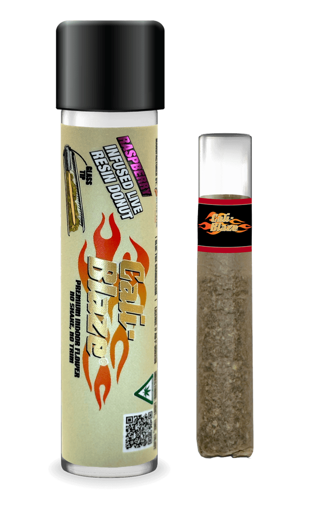 Raspberry 1.2G Donut Infused Pre-Roll Cali-Blaze