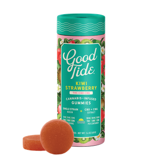 Kiwi Strawberry Gummies - THC:CBD:CBG - 1:1:1 Good Tide