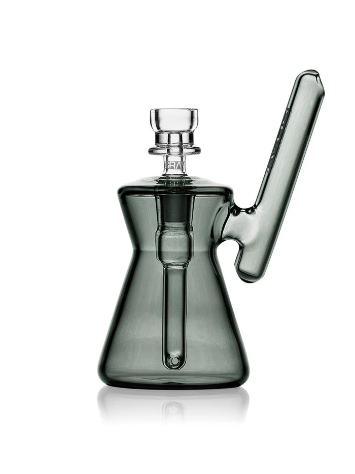 Hourglass Pocket Bubbler (SMOKE) Grav