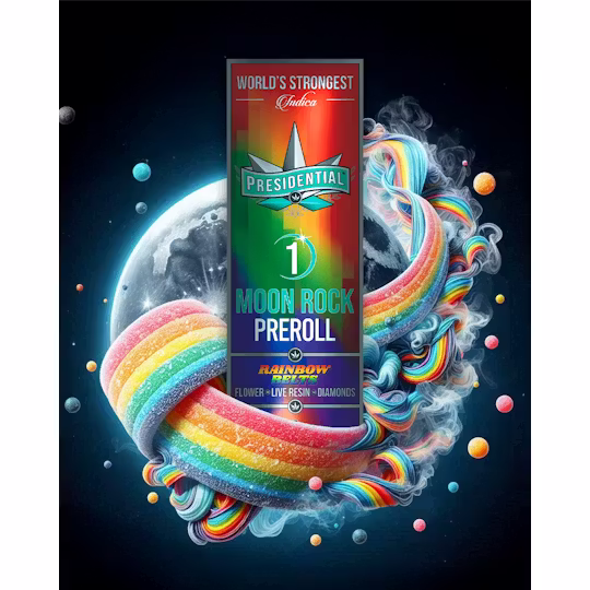 Rainbow Belts Moon Rock Presidential