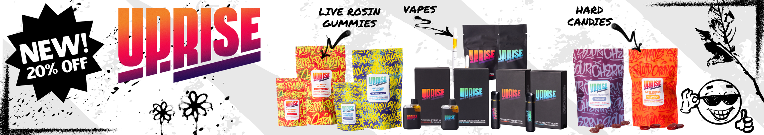 Cannabis Promo, Cannabis Sales, Cannabis Discounts, Cannabis on Sale, 20% Off UpRise