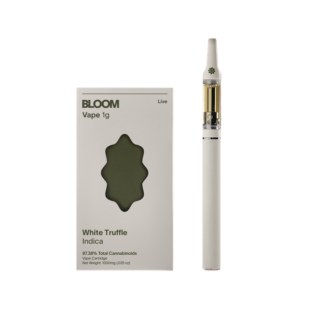 White Truffle 1g 510 Vape Cart Bloom