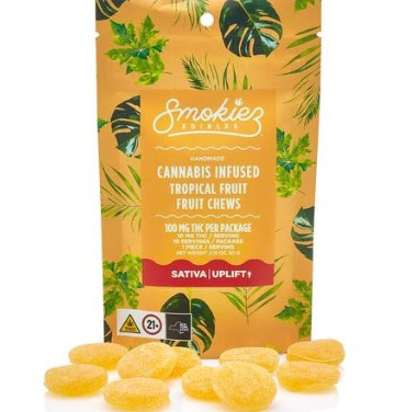 Smokiez Sweet Tropical Fruit 1:1 THC:CBD Gummies 10mg | 10 pk