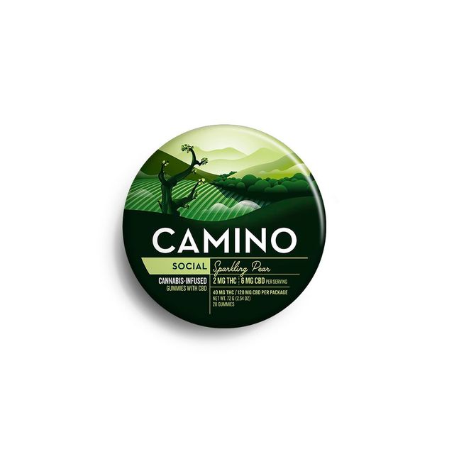 Social Sparkling Pear 1:3 (THC:CBD) Camino
