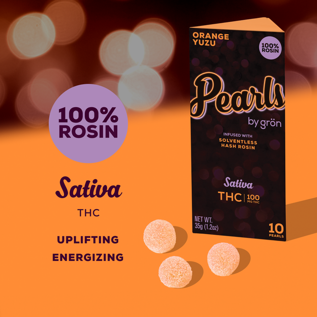 Orange Yuzu Pearls Grön