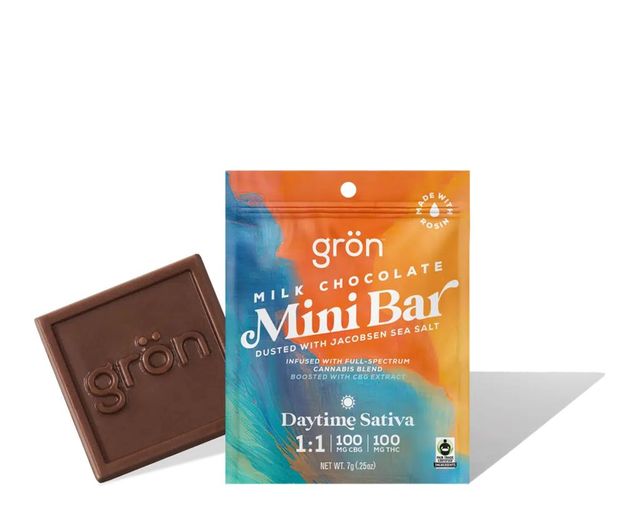 Mini Bar Milk Seasalt Daytime Sativa Grön