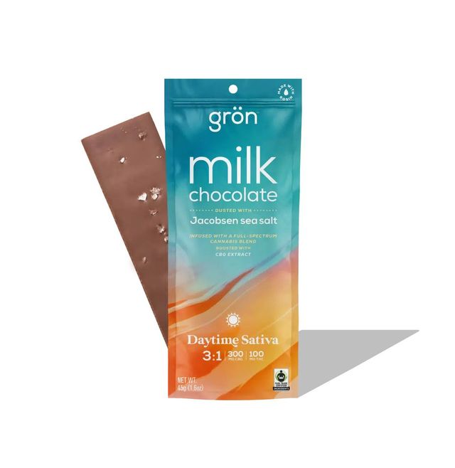 Gron Full Bar Milk Seasalt DayTime Sativa Grön Edibles