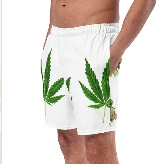 All-Over Print Swim Trunks Matawana Dispensary